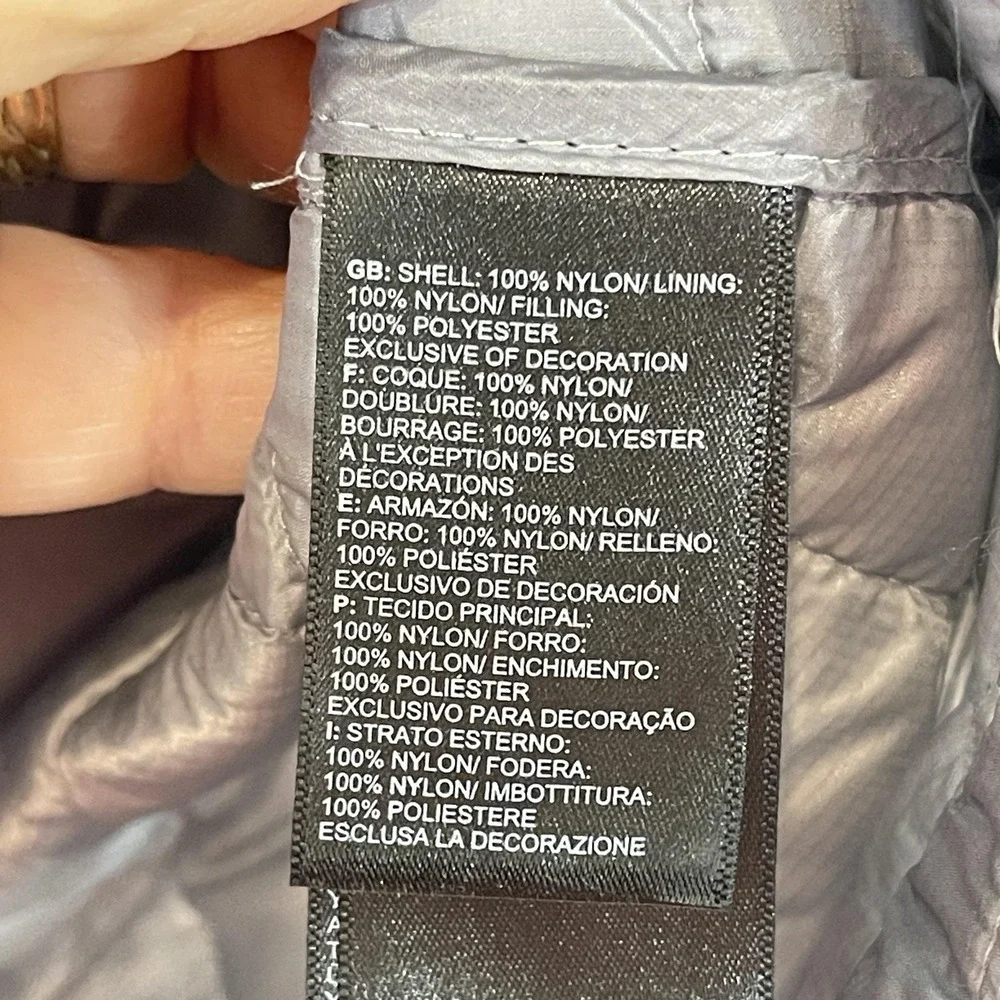 The North Face Vest Mens 2XL Gray ThermoBall Eco Insulated Quilted‎ Full Zip
